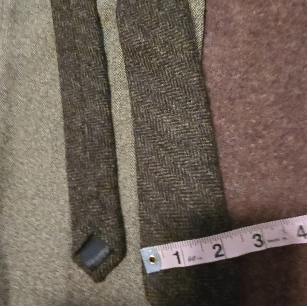 Boy's Suit Size 11 (See Measurements In Pics) Wool Tie 4pc Suit In Brown - Picture 8 of 16